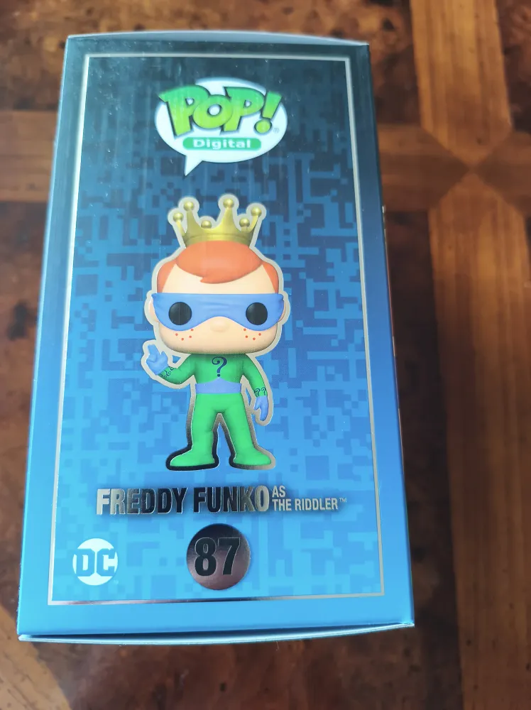 Freddy Funko as The Riddler Pop (Redeemed Digital)