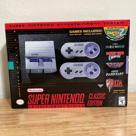 SNES Super Nintendo Classic Edition Mini Entertainment System 21 Games