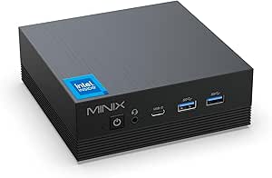 MINIX Z100-Aero,16GB DDR4, 512GB PCIe 3.0 NVMe SSD Intel 12th Gen N100 Windows 11 Pro Mini PC, 4K Triple Display/1GB+2.5G LAN/USB-A 3.2/USB-C/WiFi 5/BT5.1/Vesa Mount/Support Auto Power On