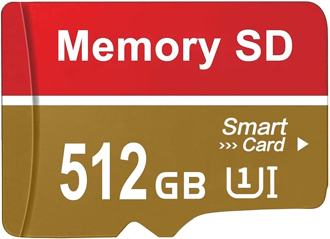 alptte SD Card 512 GB Fast Memory Card Waterproof TF Card Mini Memory SD Card for Cameras, Smartphones, Drone (512gb)