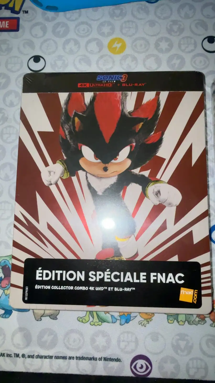 Sonic 3 steelbook edition shadow and sonic