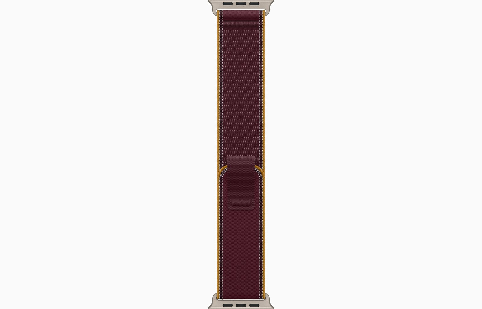 Apple Watch Ultra 4 GPS + Cellular, 49mm Natural Titanium Case with Burgundy Trail Loop — S/M image 3