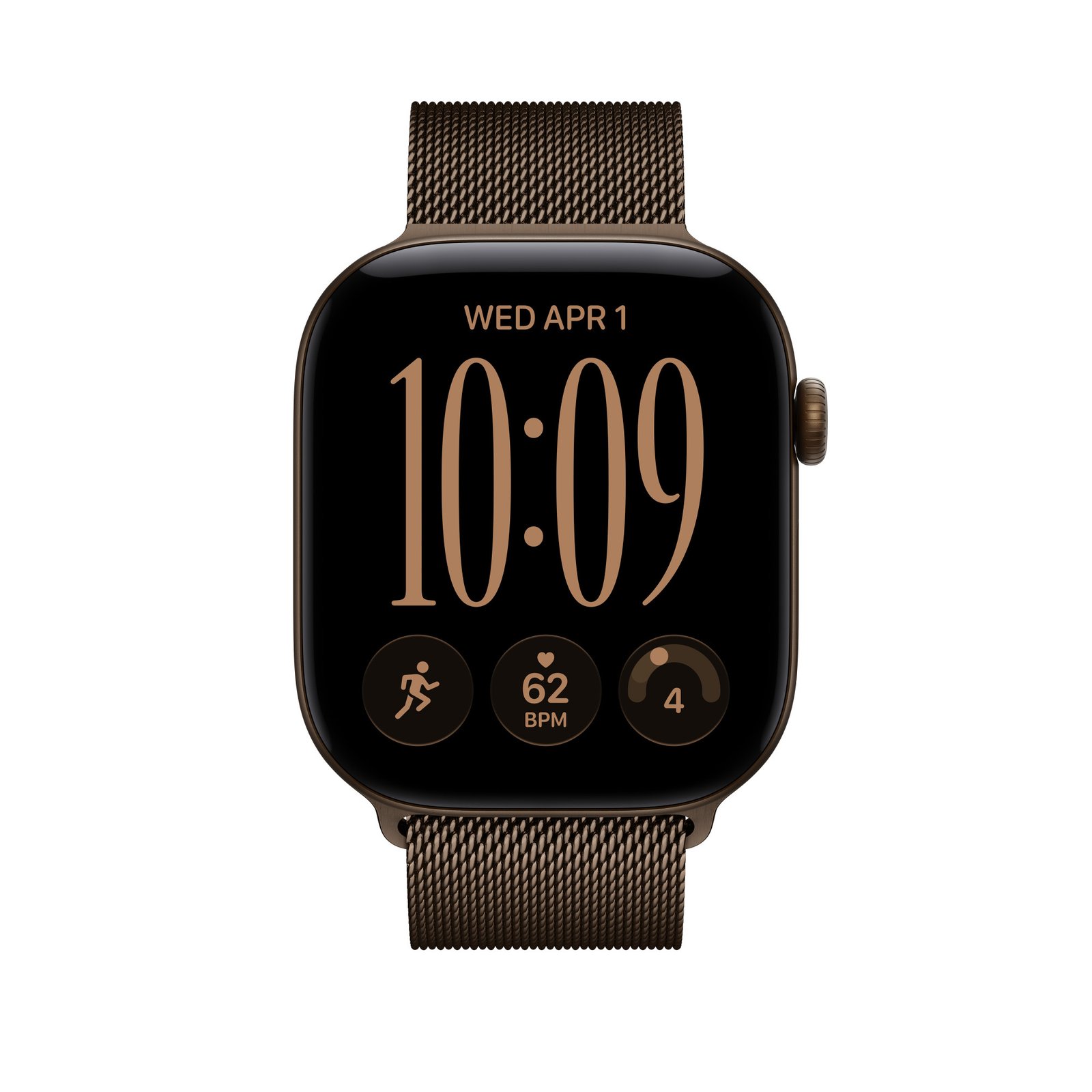 Apple 46mm Dark Bronze Milanese Loop - S/M image 3