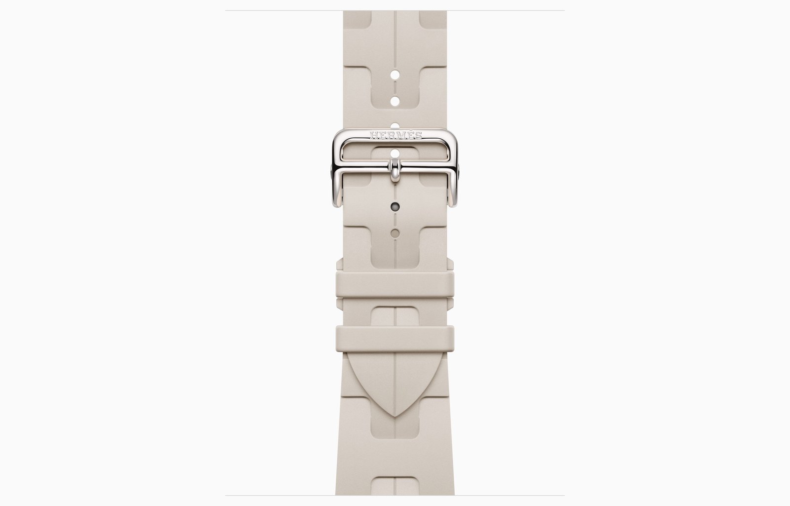 Apple Watch Hermès Series 12 GPS + Cellular, 46mm Silver Titanium Case with Béton Kilim Single Tour image 3