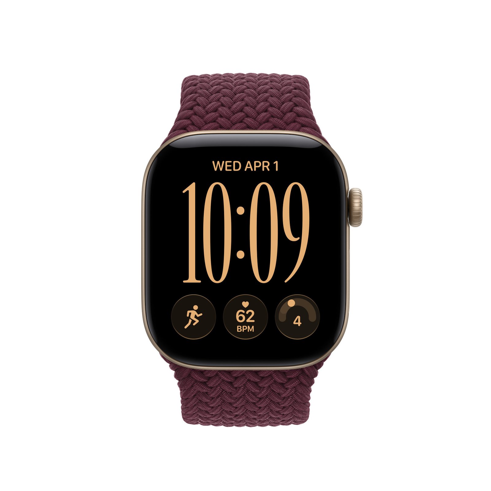 Apple 42mm Burgundy Braided Solo Loop - Size 0 image 3