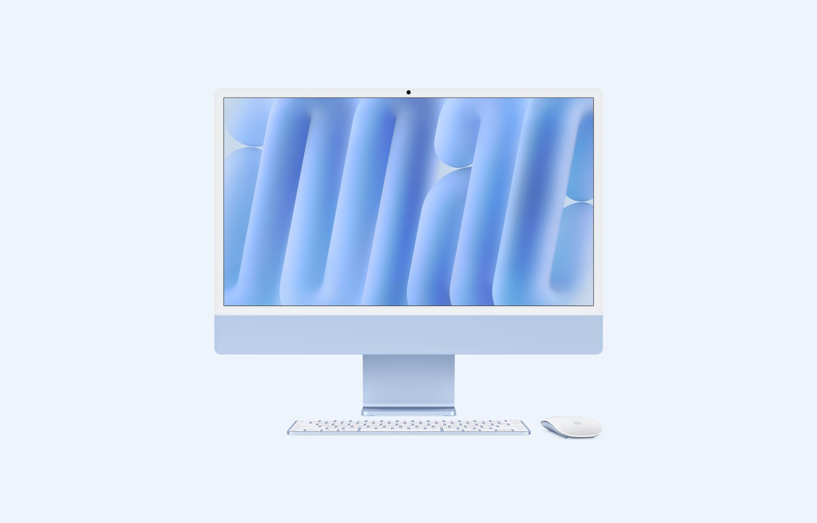 Apple iMac M4 10CPU/10GPU 16GB 256GB Blue — US Keyboard image 2