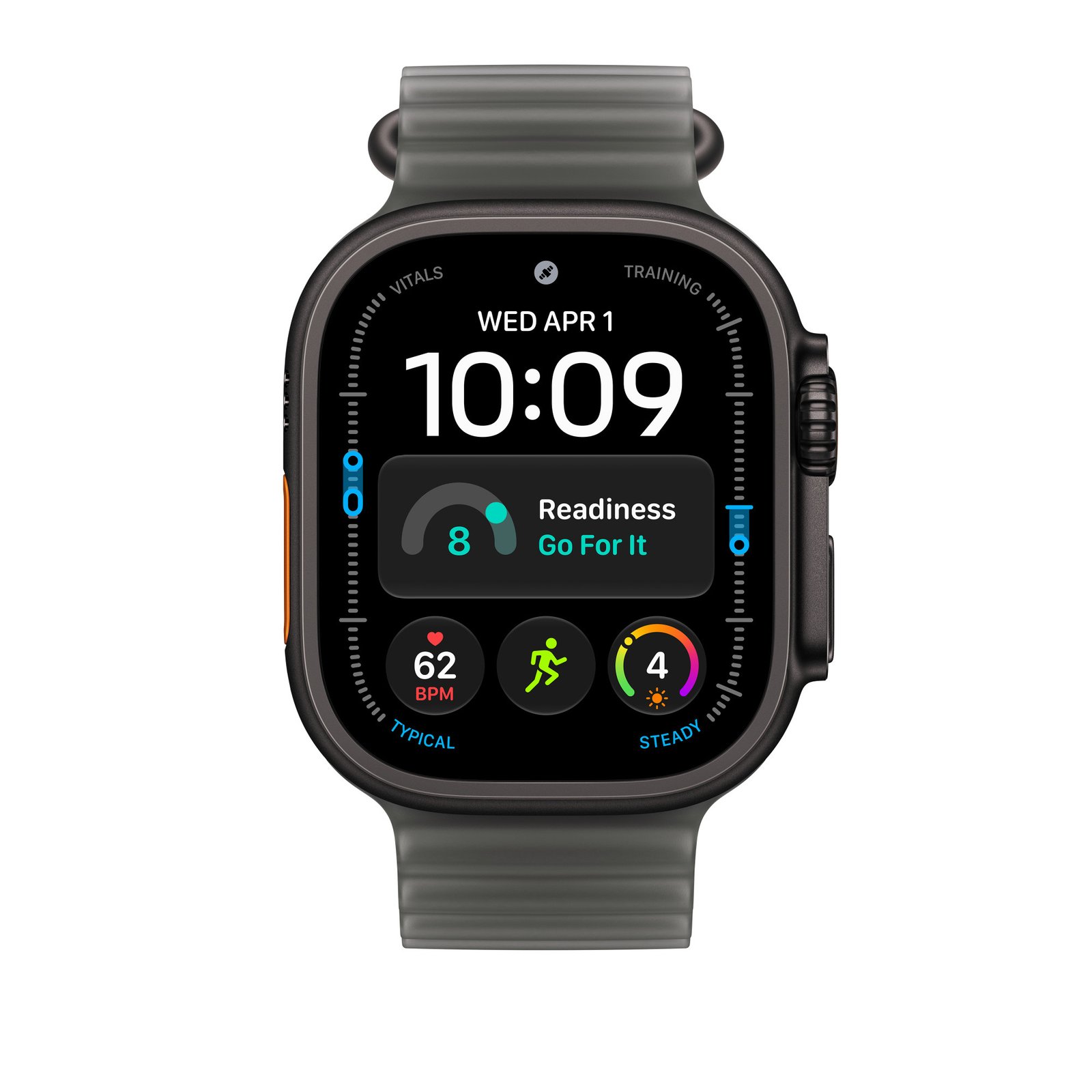 Apple 49mm Translucent Black Ocean Band Extension - Black Titanium Finish image 3