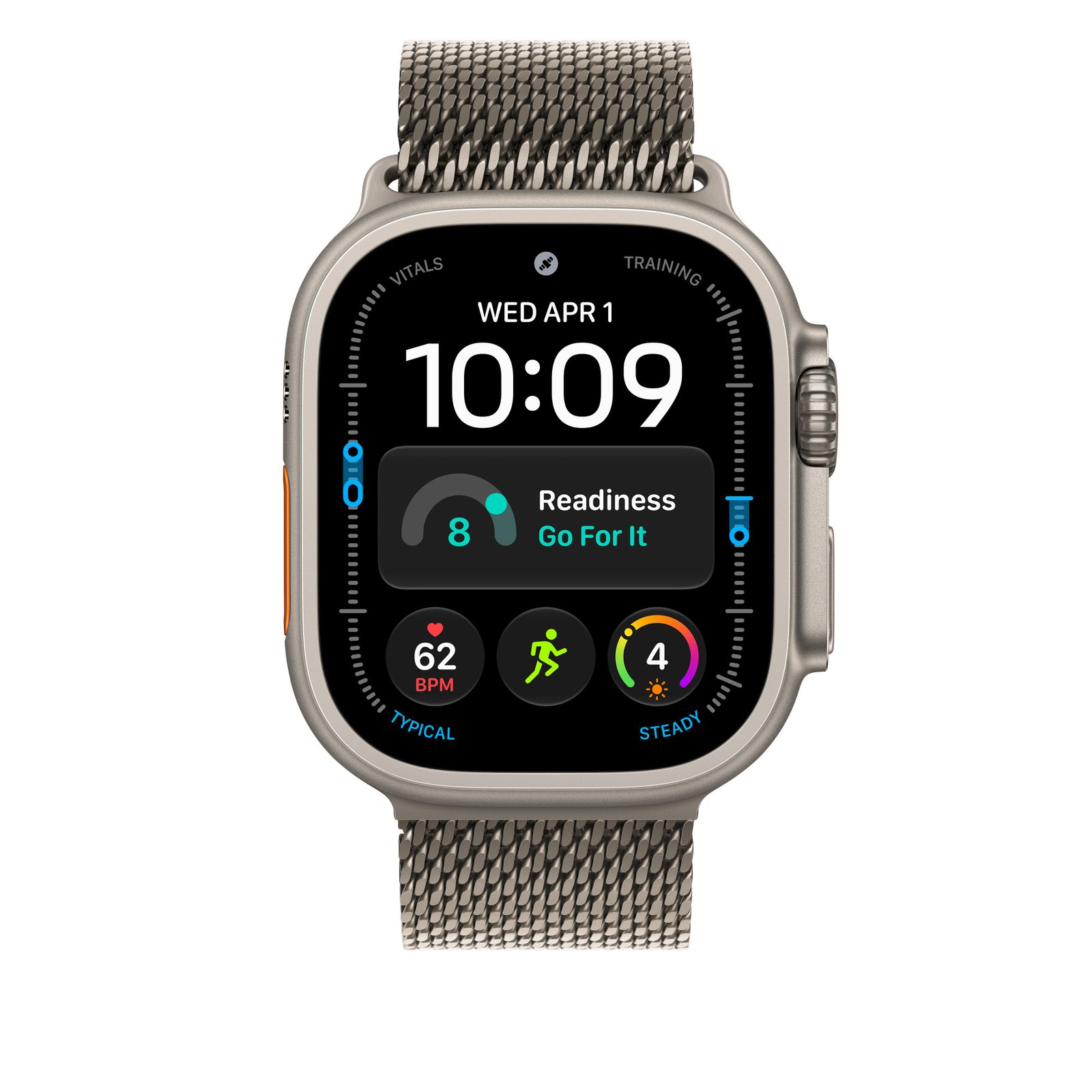 Apple 49mm Natural Titanium Milanese Loop - Medium image 3