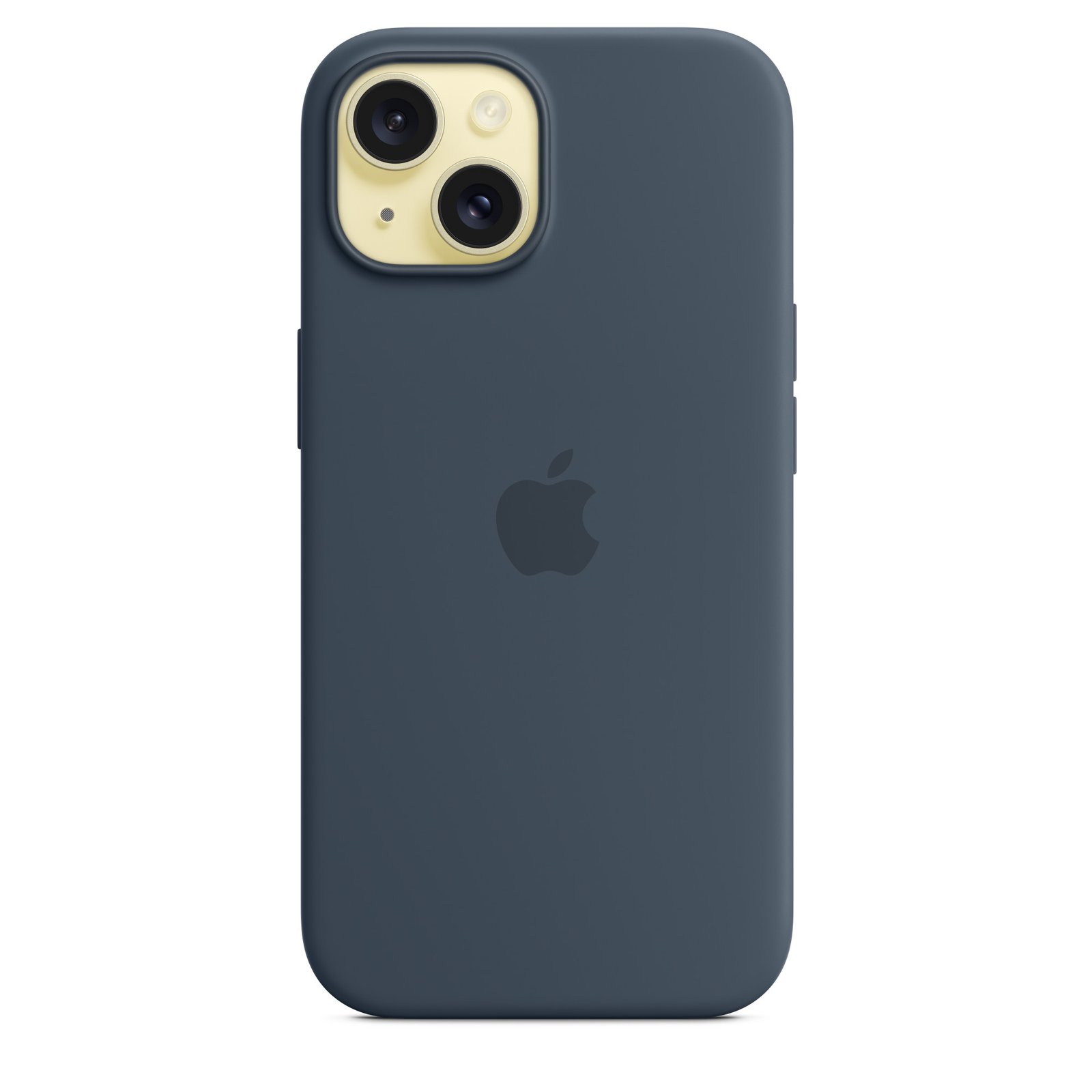 Apple iPhone 15 Silicone Case with MagSafe – Storm Blue image 3
