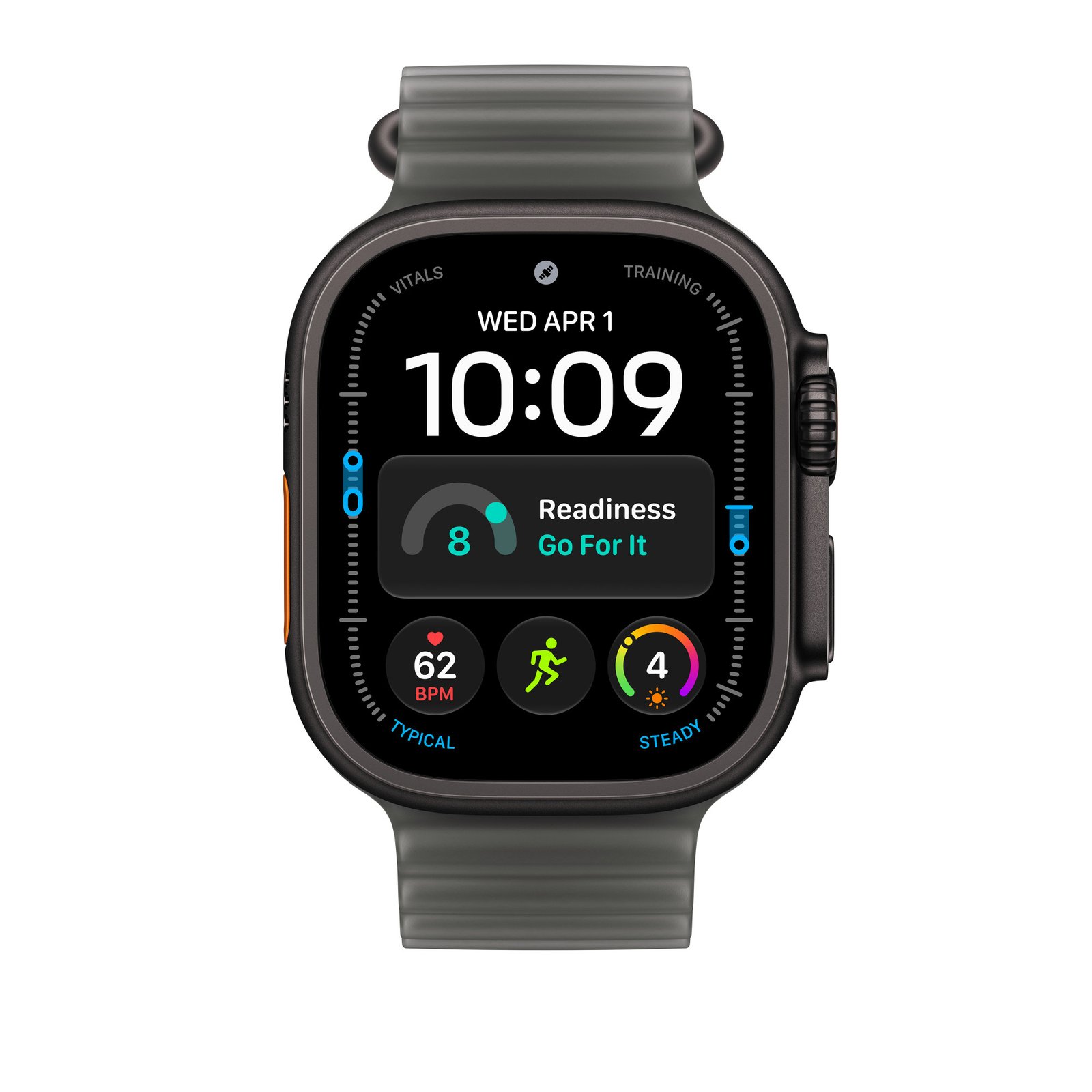 Apple 49mm Translucent Black Ocean Band - Black Titanium Finish image 3