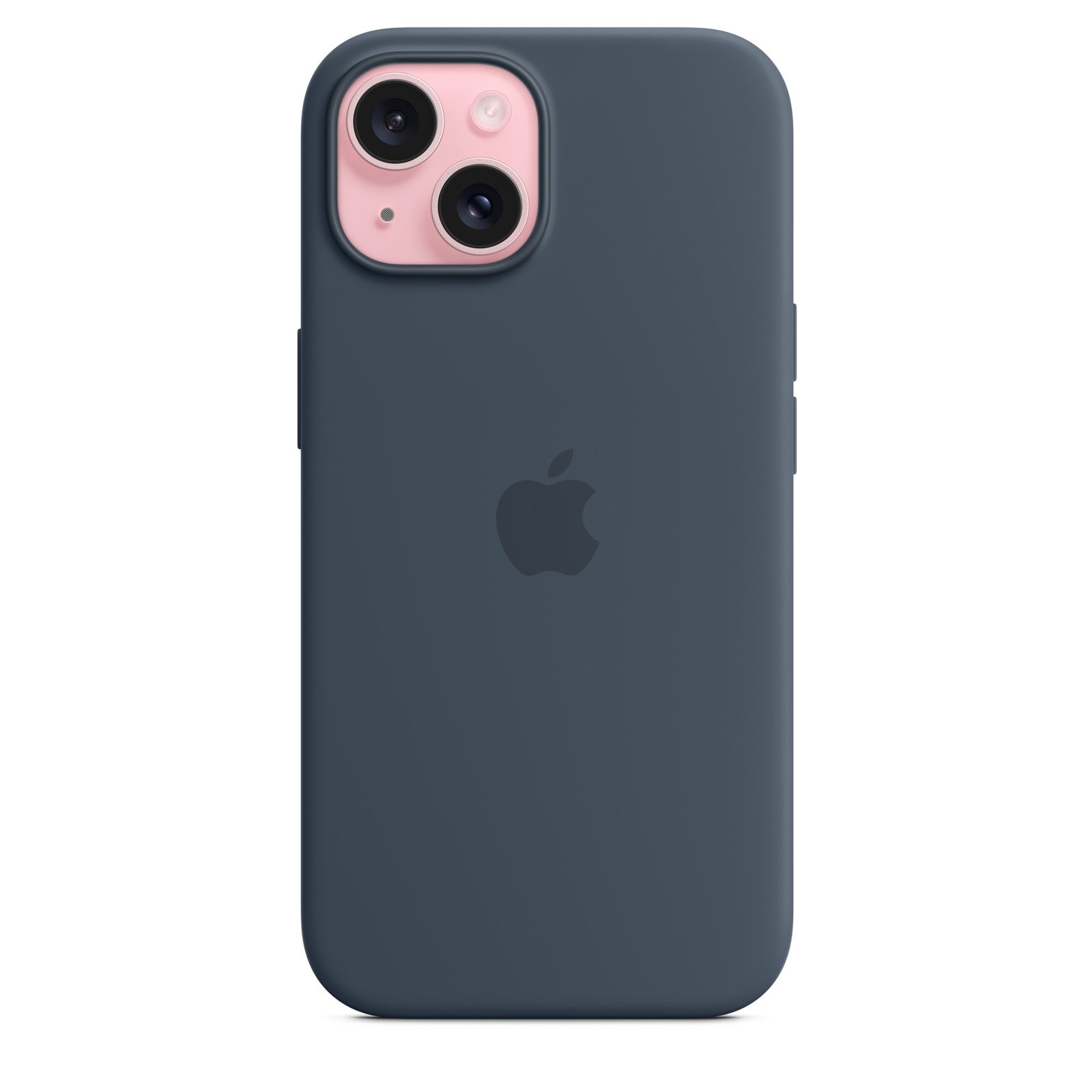 Apple iPhone 15 Silicone Case with MagSafe – Storm Blue image 2