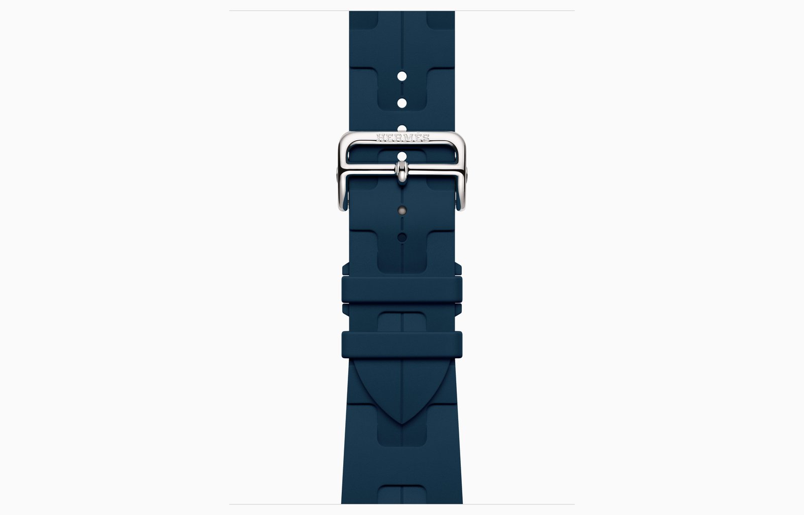 Apple Watch Hermès Series 12 GPS + Cellular, 46mm Silver Titanium Case with Bleu De Malte Kilim Single Tour image 3