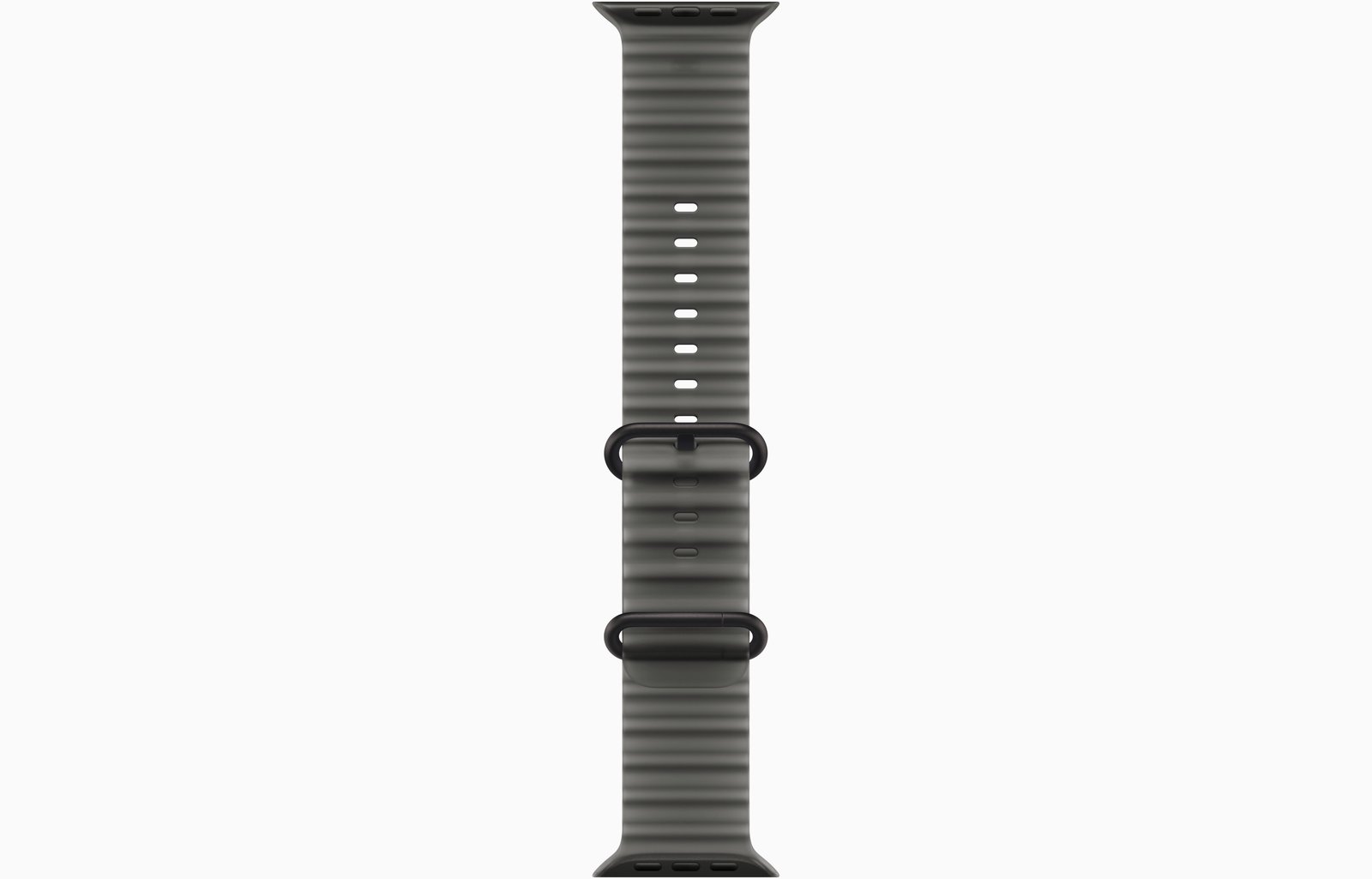 Apple Watch Ultra 4 GPS + Cellular, 49mm Black Titanium Case with Translucent Black Ocean Band image 3