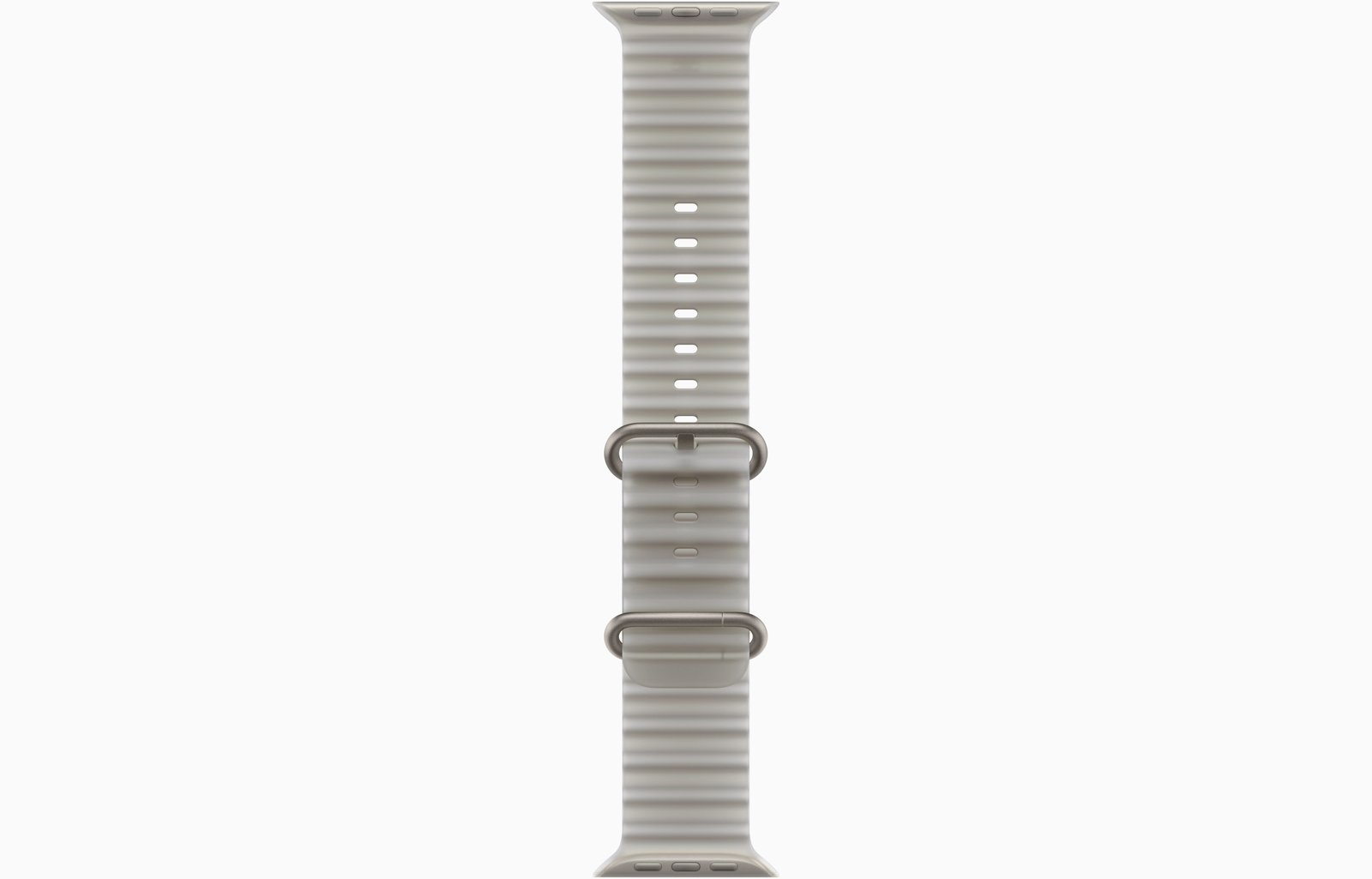 Apple Watch Ultra 4 GPS + Cellular, 49mm Natural Titanium Case with Translucent Gray Ocean Band image 3