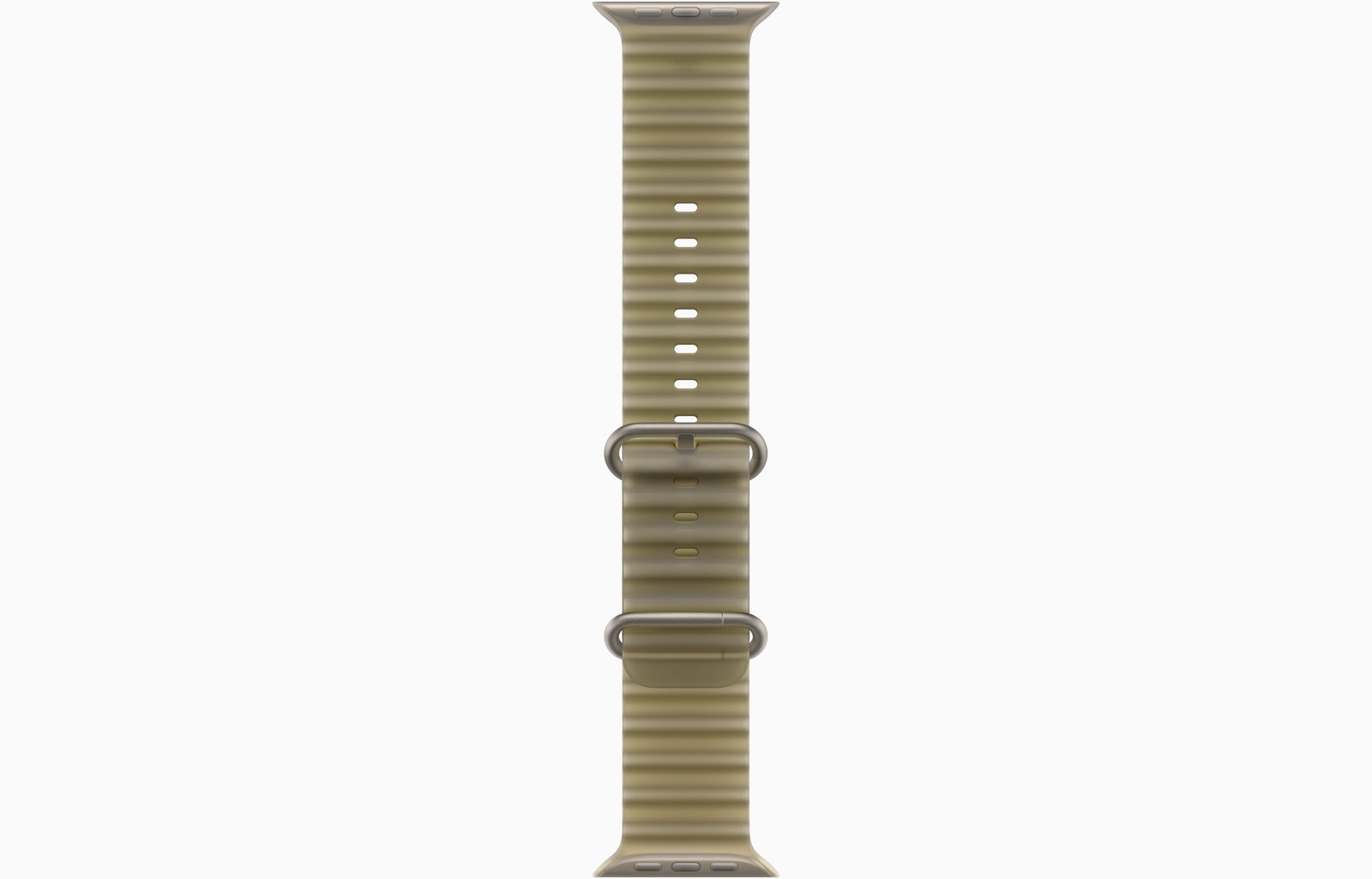 Apple 49mm Translucent Kelp Ocean Band - Natural Titanium Finish
