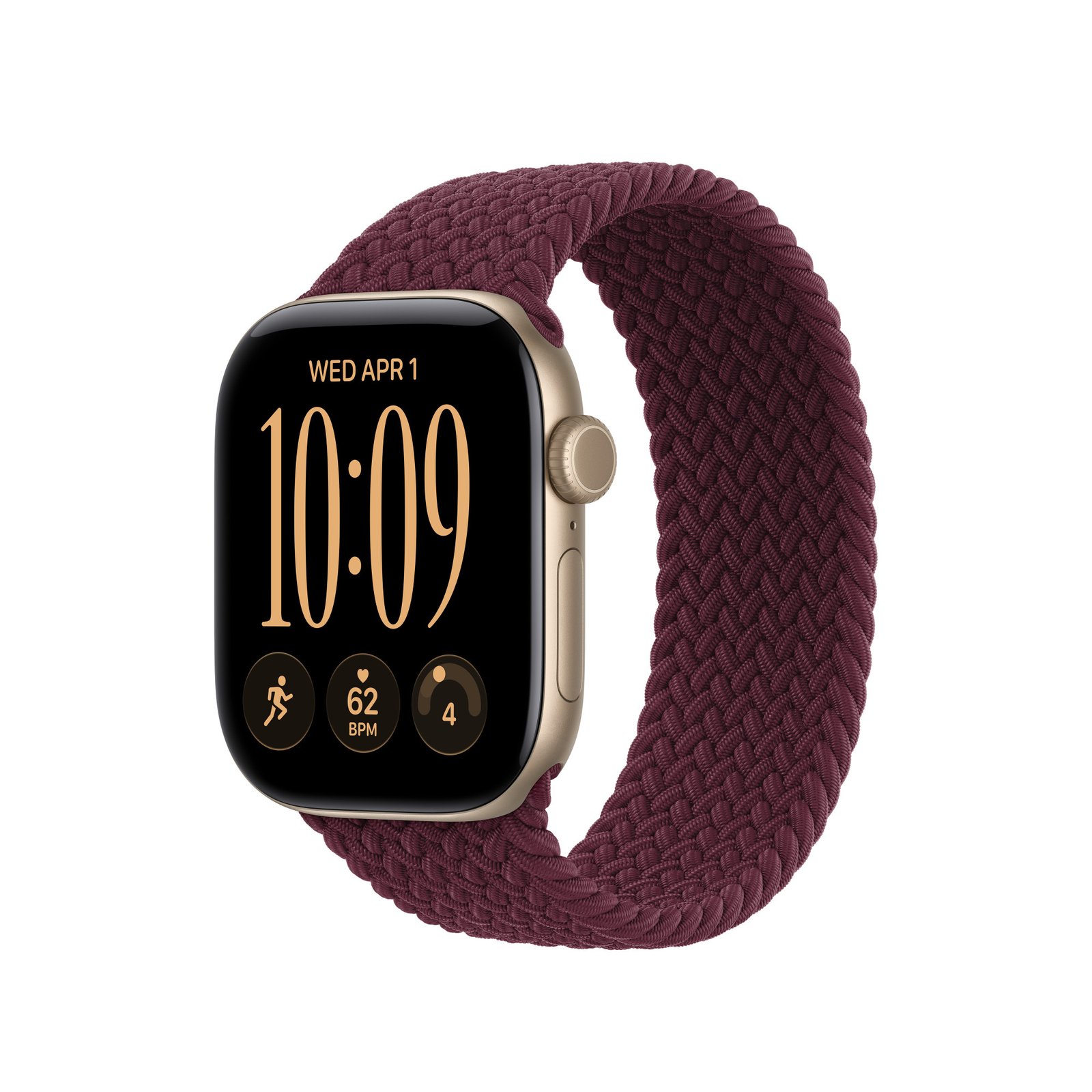 Apple 42mm Burgundy Braided Solo Loop - Size 0 image 2
