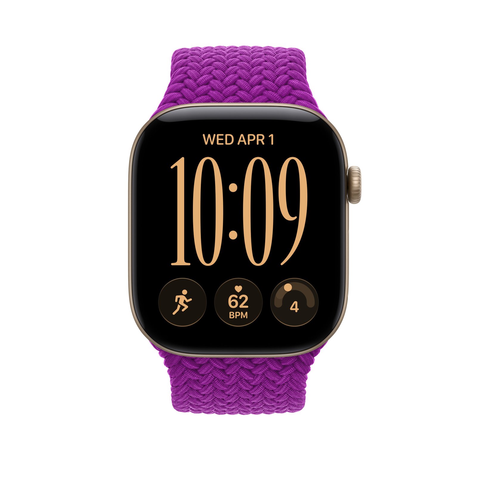 Apple 46mm Magenta Braided Solo Loop - Size 6 image 2