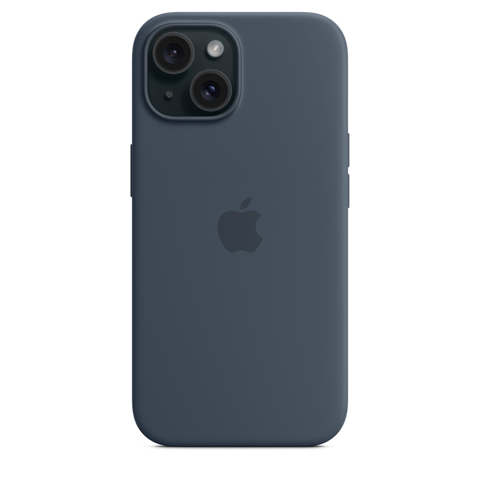 Apple iPhone 15 Silicone Case with MagSafe – Storm Blue image 5