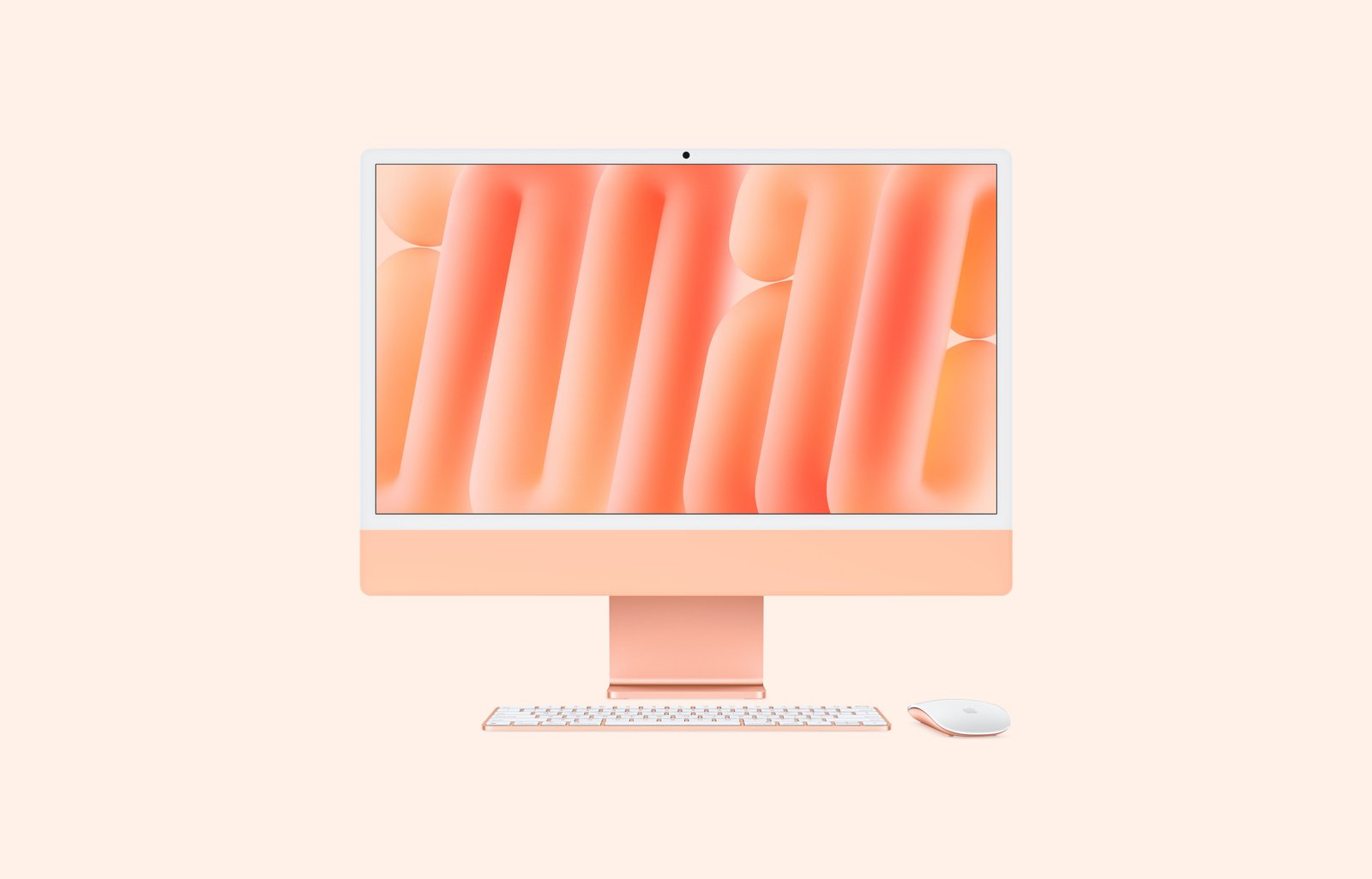 Apple iMac M4 10CPU/10GPU 16GB 256GB Orange — US Keyboard image 2