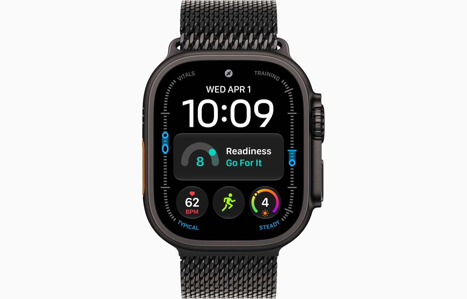Apple Watch Ultra 4 GPS + Cellular, 49mm Black Titanium Case with Black Titanium Milanese Loop — Small image 2