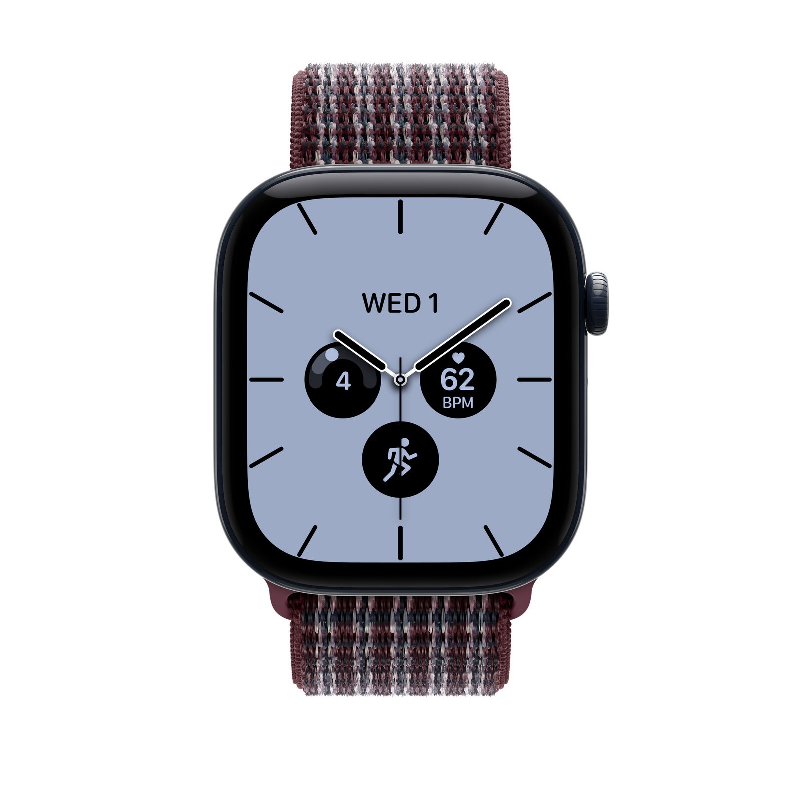 Apple 46mm Burgundy Plaid Sport Loop image 3