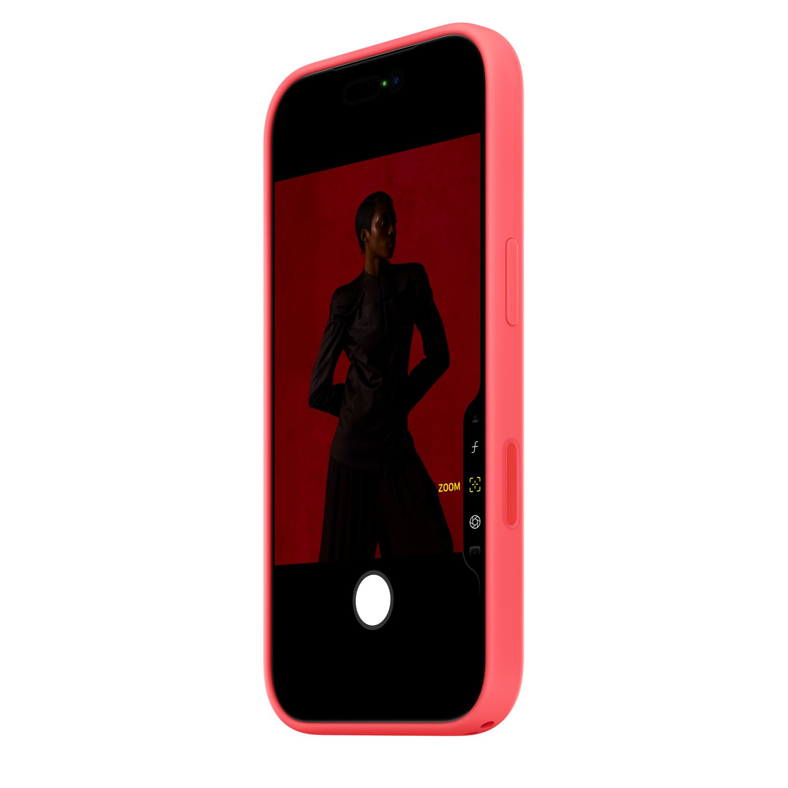 Apple iPhone 17 Pro Silicone Case with MagSafe – Bright Guava image 4