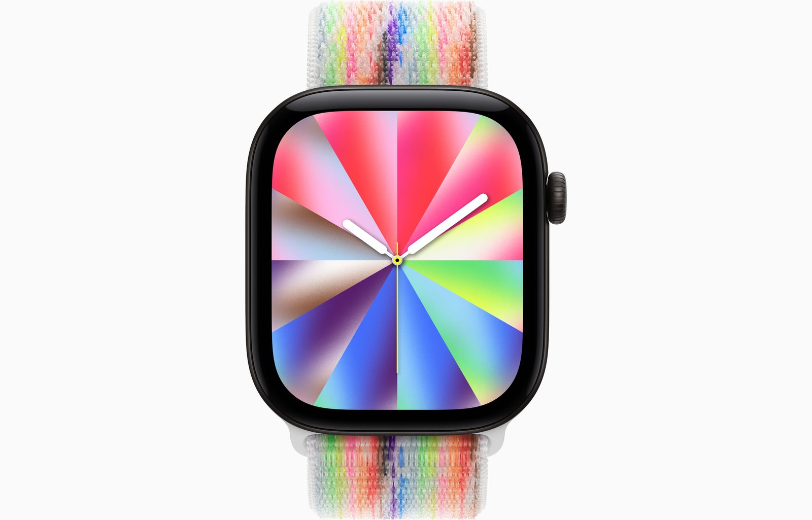 Apple Watch Series 12 GPS + Cellular, 46mm Black Aluminum Case with Pride Edition Sport Loop image 2