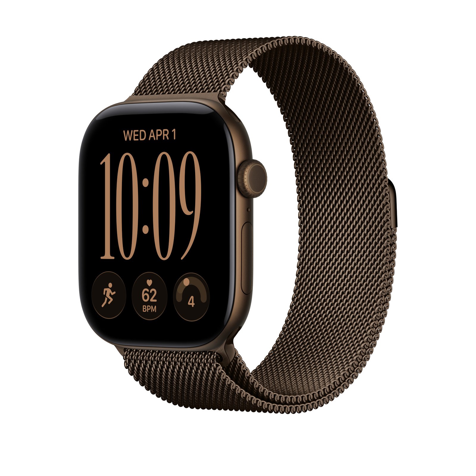 Apple 46mm Dark Bronze Milanese Loop - S/M image 2