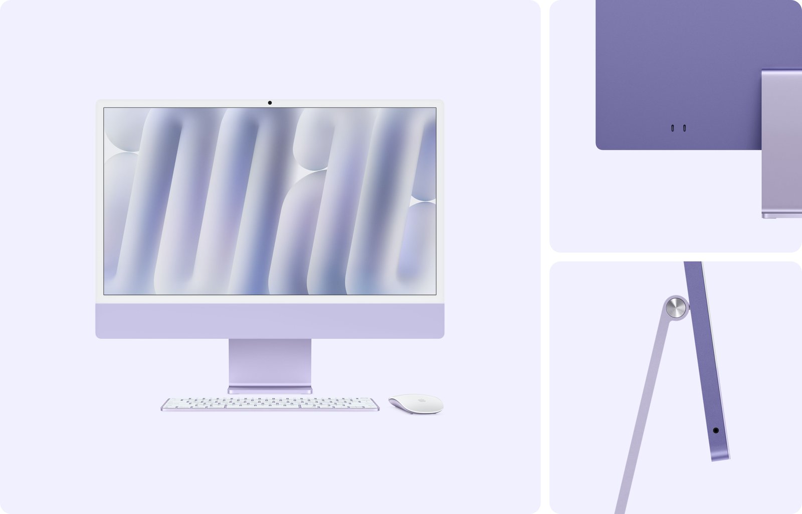 Apple iMac M4 10CPU/10GPU 16GB 256GB Purple — US Keyboard