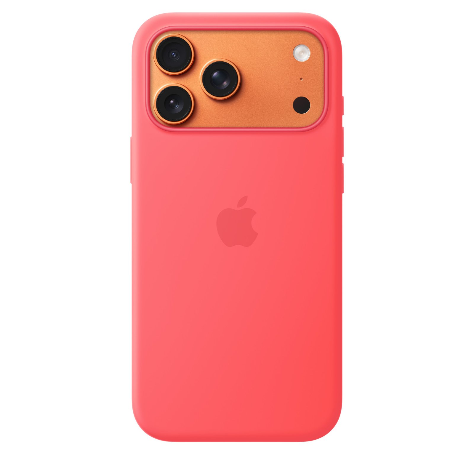 Apple iPhone 17 Pro Max Silicone Case with MagSafe – Bright Guava image 2