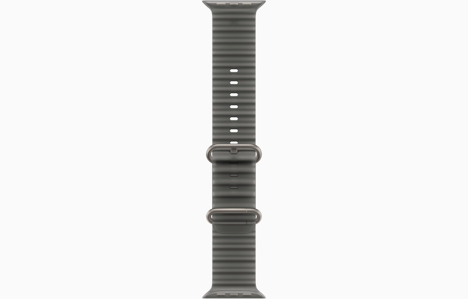 Apple Watch Ultra 4 GPS + Cellular, 49mm Natural Titanium Case with Translucent Black Ocean Band image 3