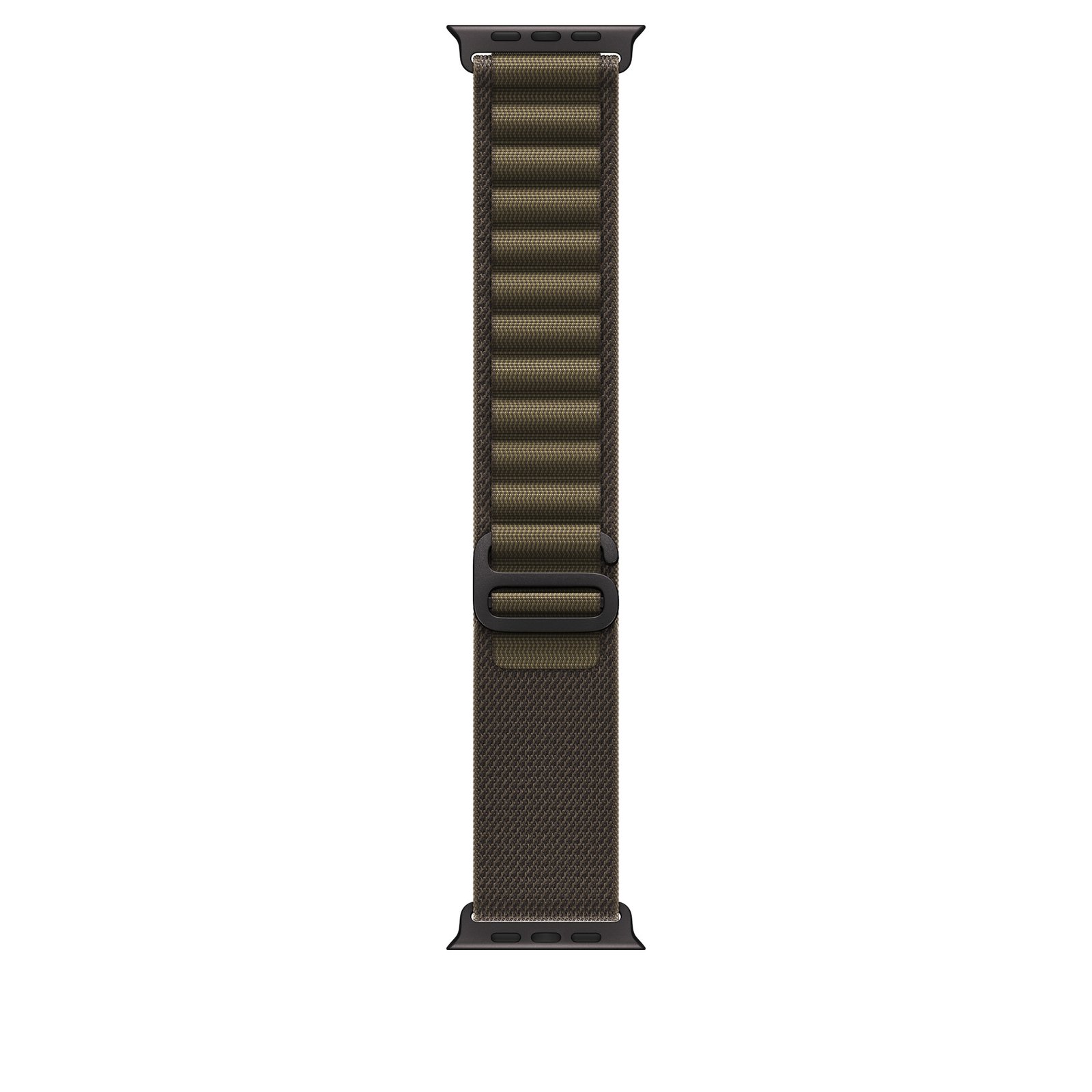 Apple 49mm Dark Olive Alpine Loop - Medium - Black Titanium Finish