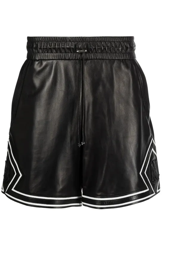 AMIRI

appliqué leather shorts