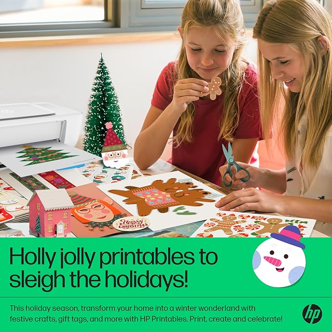 HP DeskJet 2820e All in One Printer | Perfect for Home | Colour | Wireless | Print, Scan & Copy | 3 Months of Instant Ink Included Easy Setup & Reliable Wi-Fi| Cement image 3