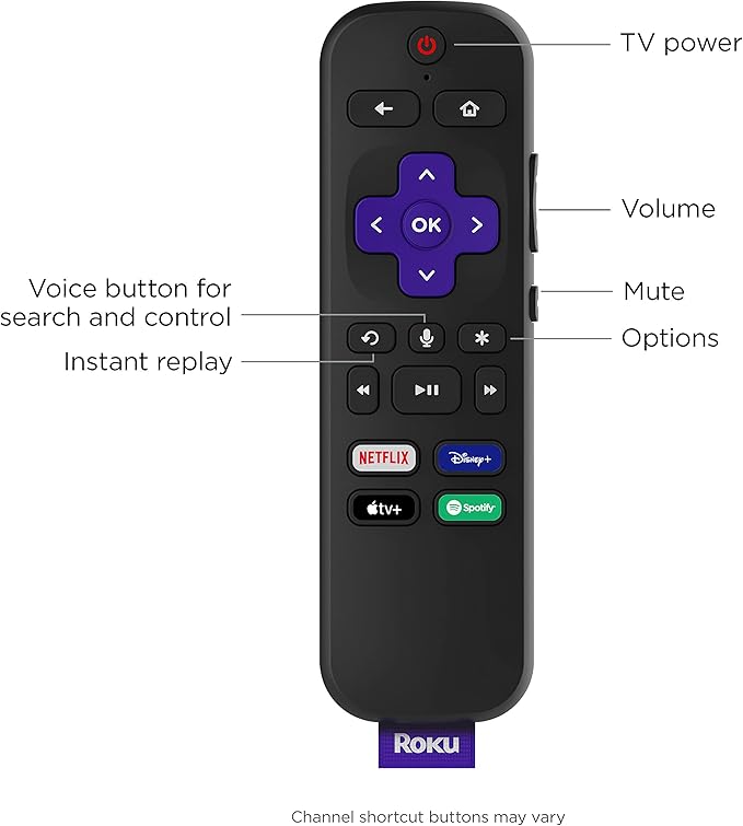 Roku 3820EU Streaming Stick 4K | HD/4K/HDR Streaming Media Player, Black image 4