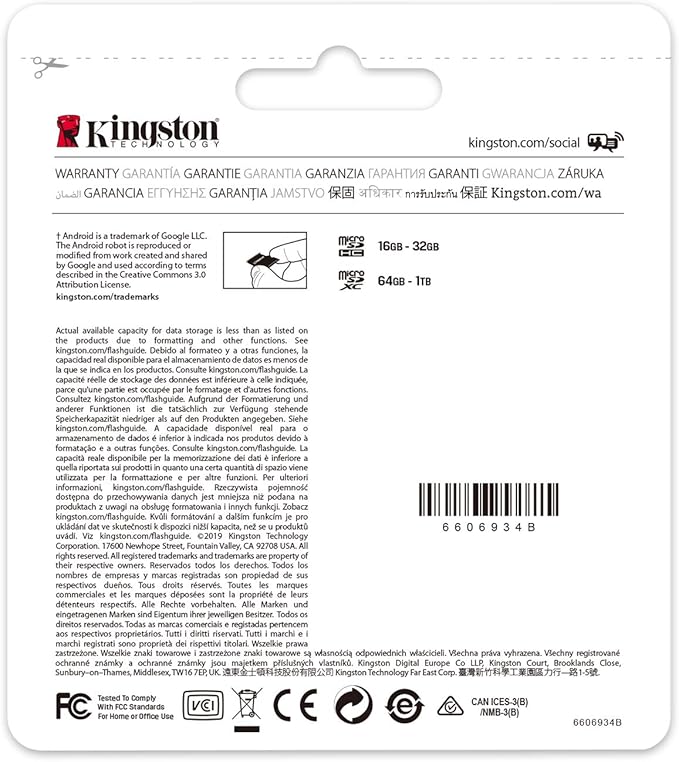 Kingston Canvas Select Plus microSD Card SDCS2/128 GB Class 10 (SD Adapter Included) image 4