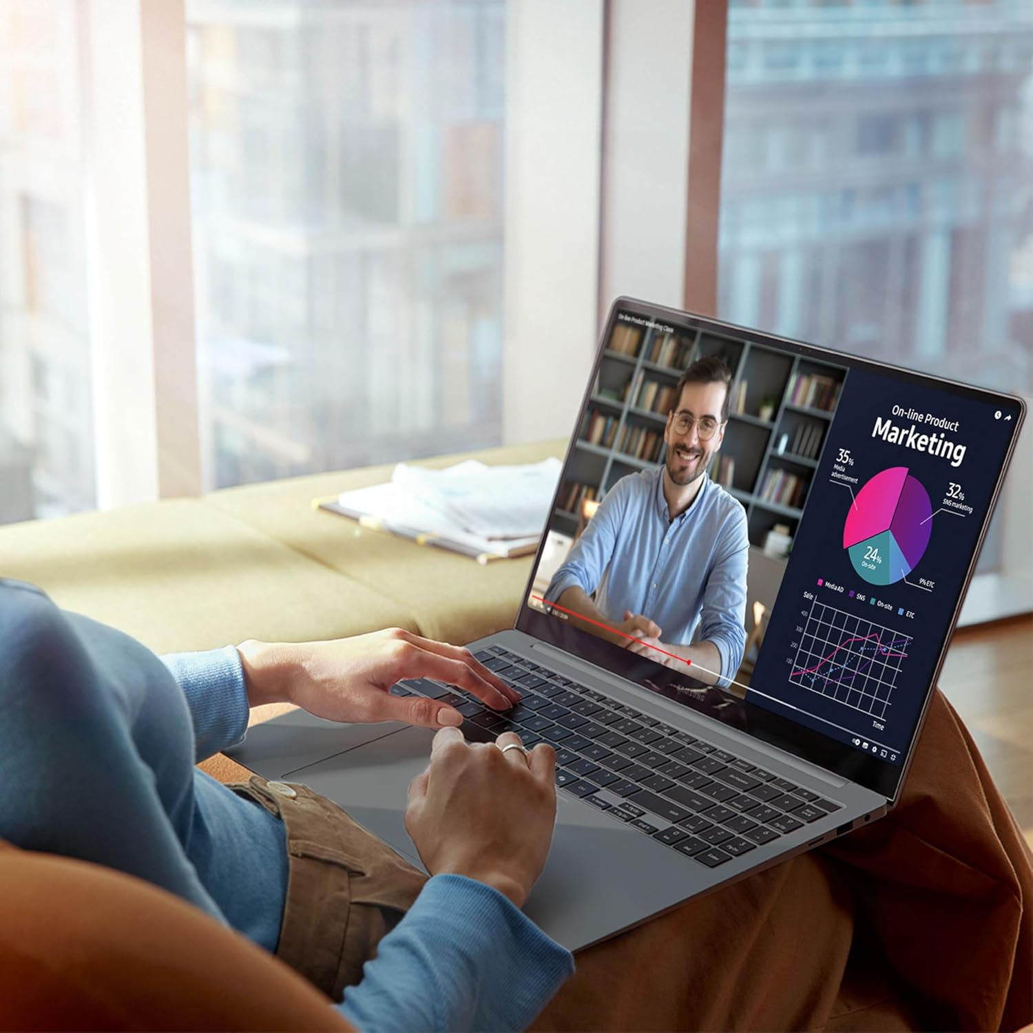 Additional image of Samsung Galaxy Book4 Ultra 16" Touch-Screen Laptop - Ultra 9 with 32GB Memory - 1TB SSD - Moonstone Gray
