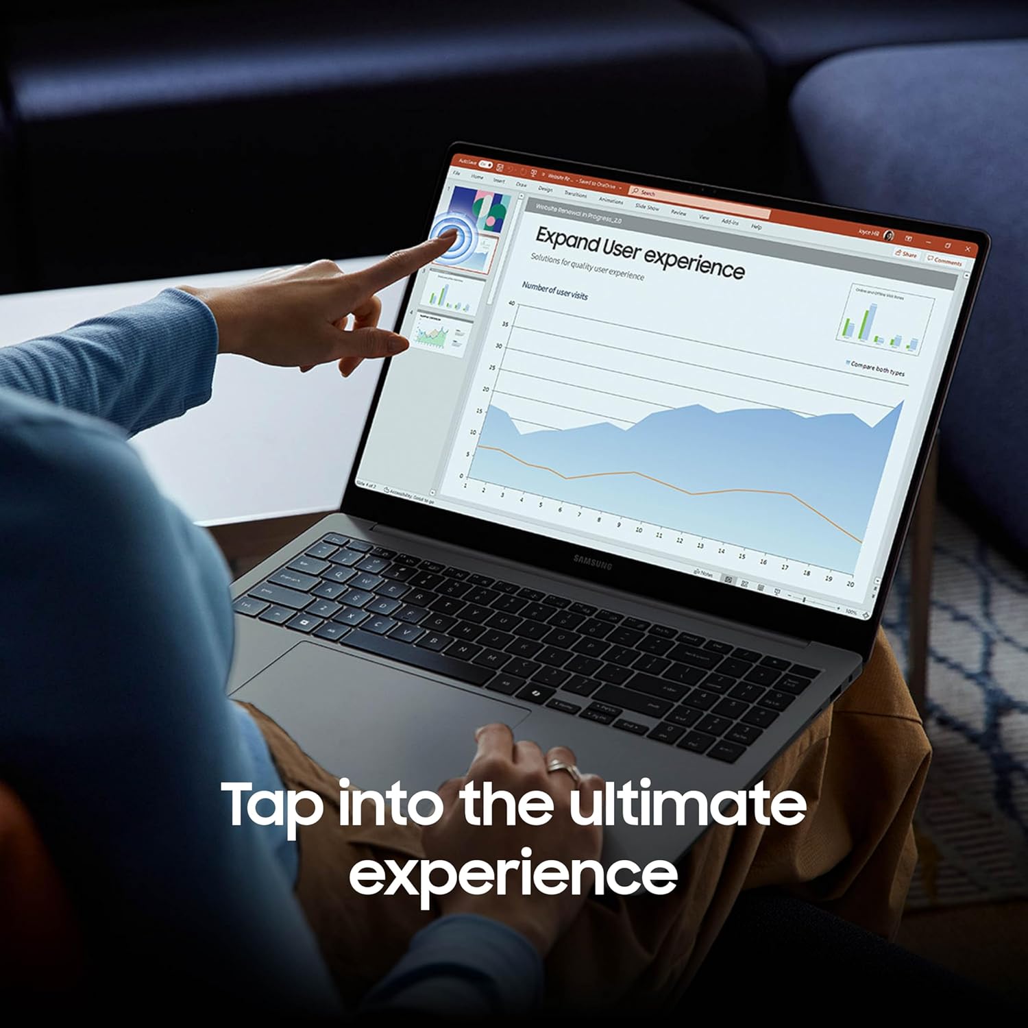 Additional image of Samsung Galaxy Book4 Ultra 16" Touch-Screen Laptop - Ultra 9 with 32GB Memory - 1TB SSD - Moonstone Gray