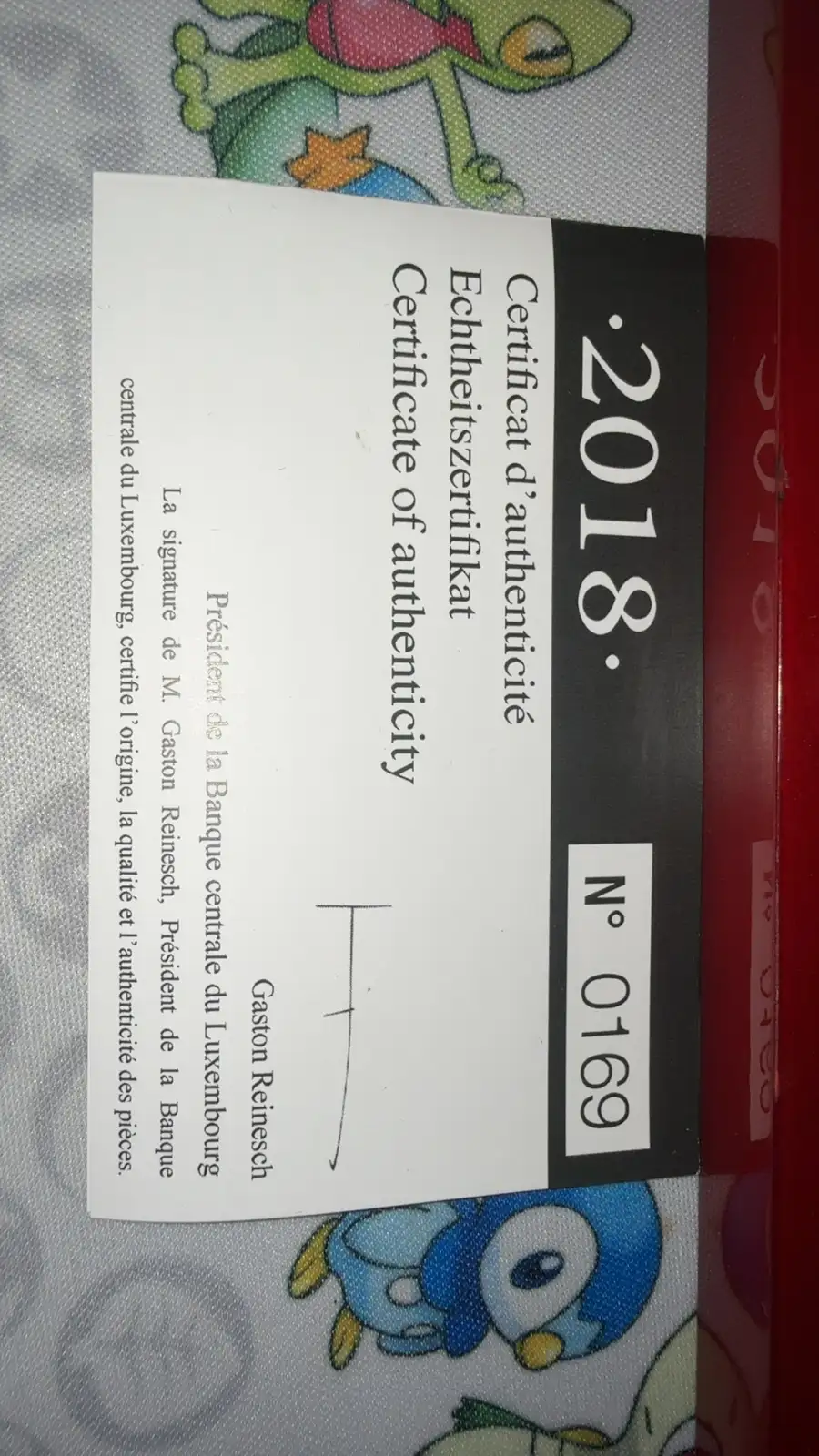 Pièces de 1cts à 2€ luxembourg 2018 BE image 2