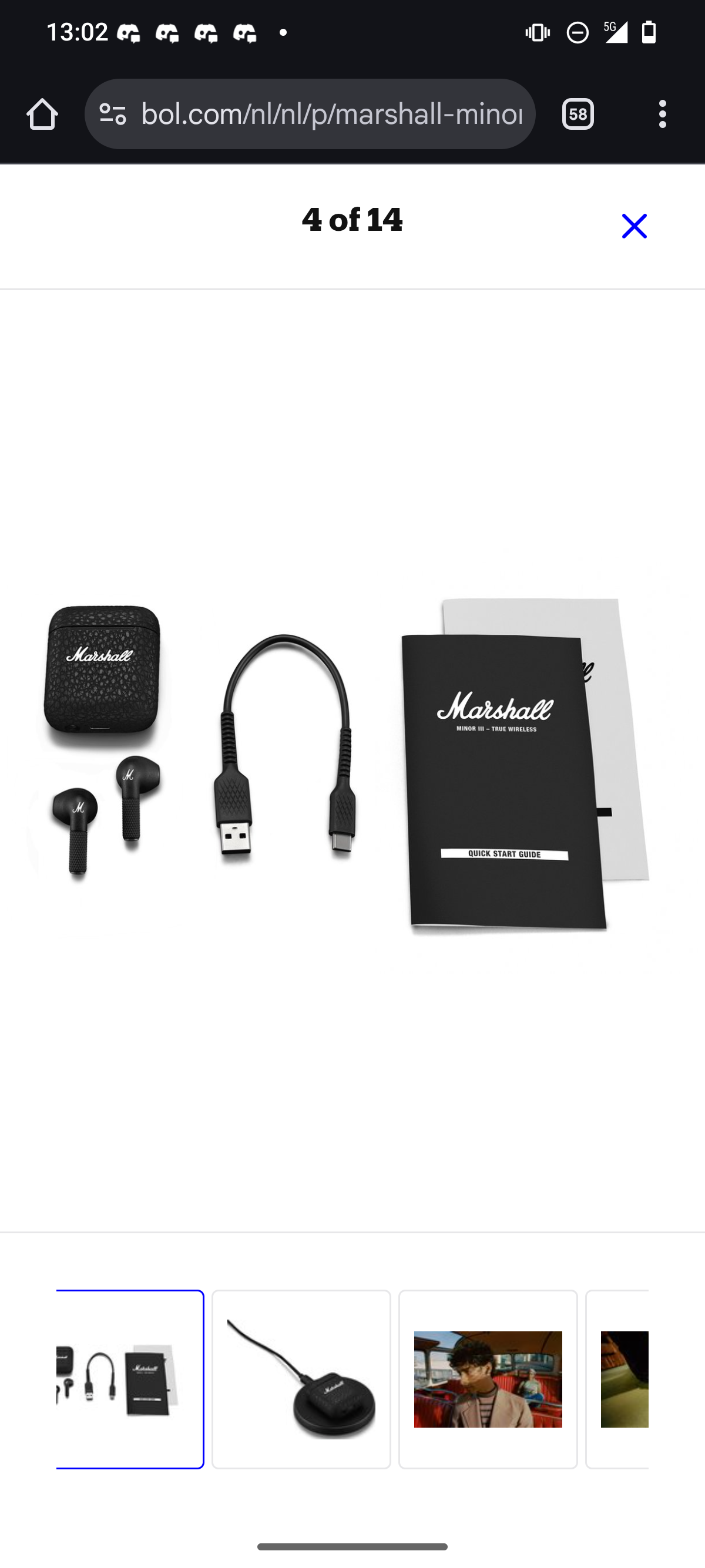 Marshall Minor III - Fully Wireless Earbuds - Black image 4