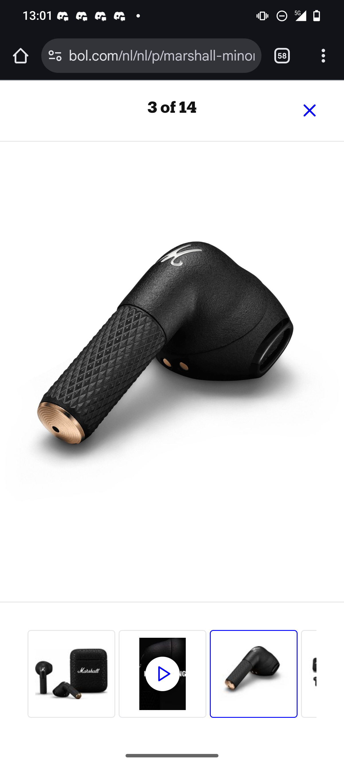 Marshall Minor III - Fully Wireless Earbuds - Black image 2