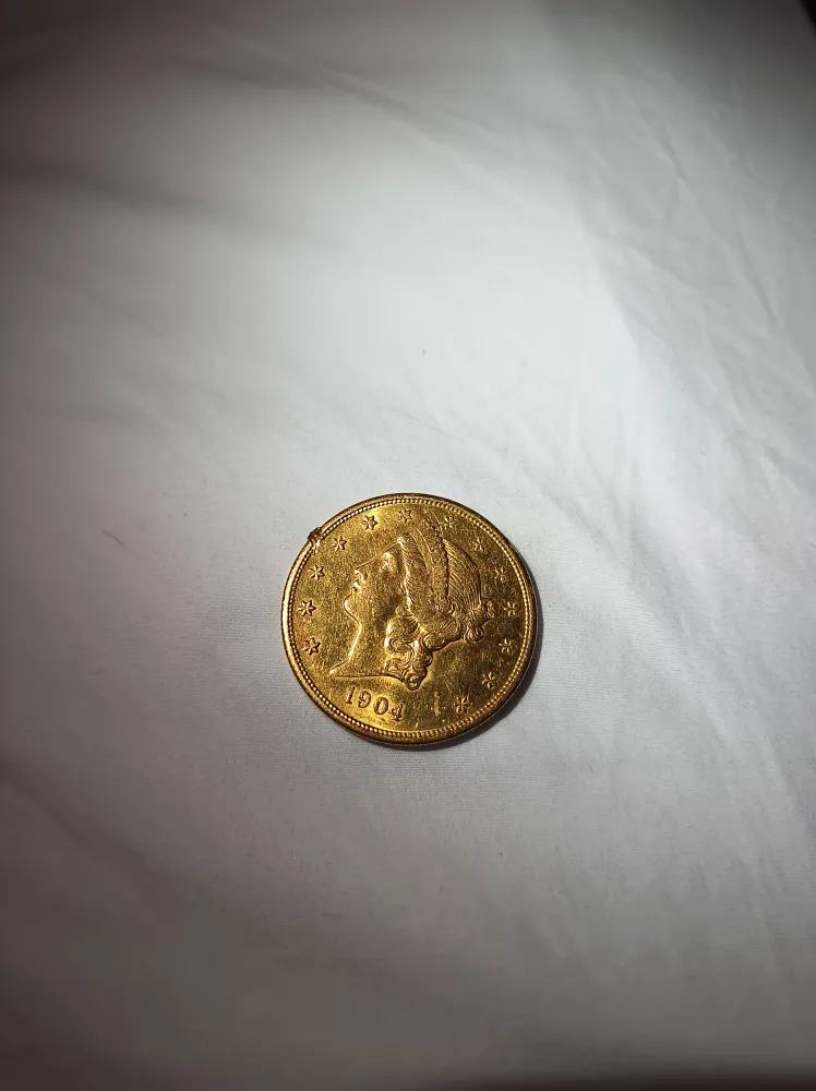20$ Gold coin 1904 image 2