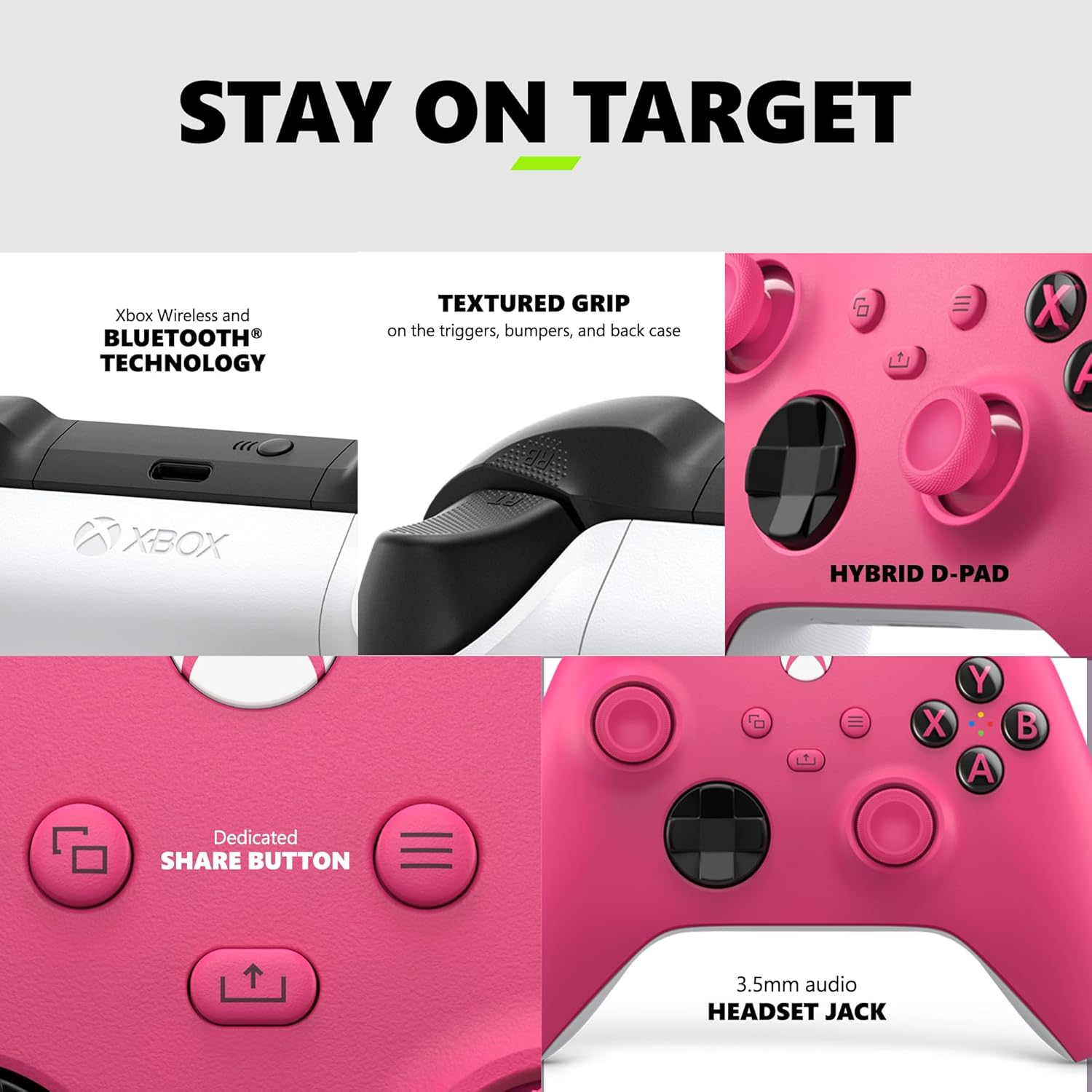 Xbox Wireless Gaming Controller (2025) – Deep Pink image 4