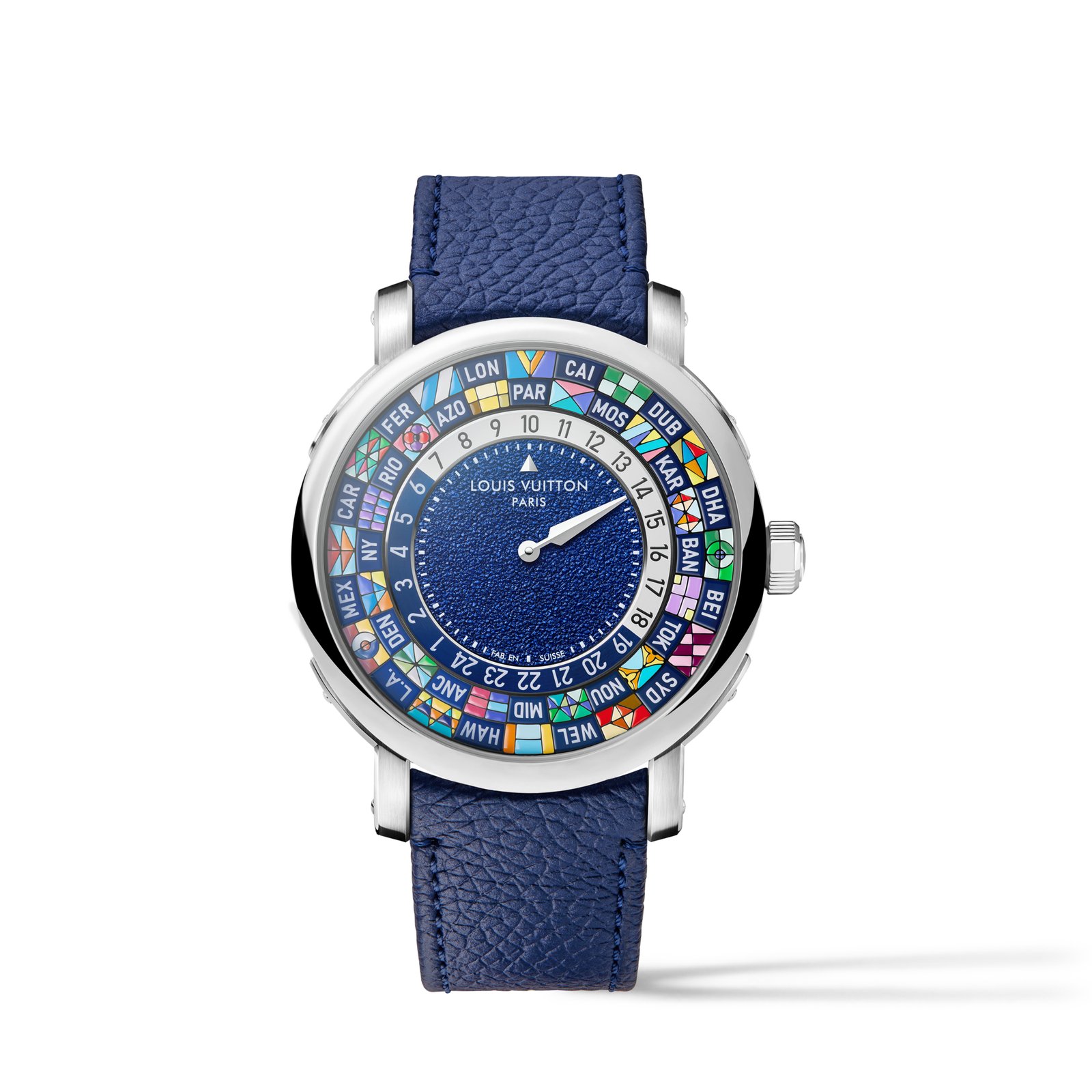 Louis Vuitton Escale Worldtime Watch, Automatic, 40mm, platinum