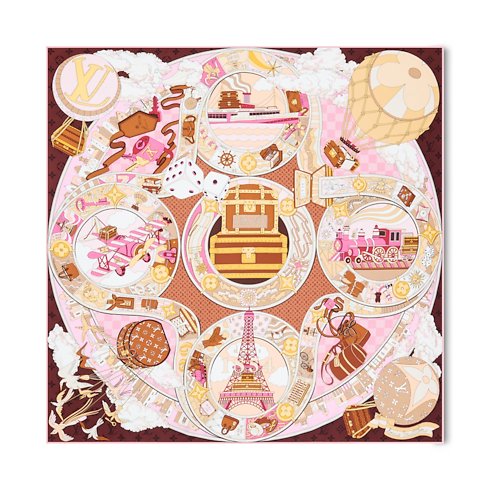 Louis Vuitton LV Journey 90 Square Scarf