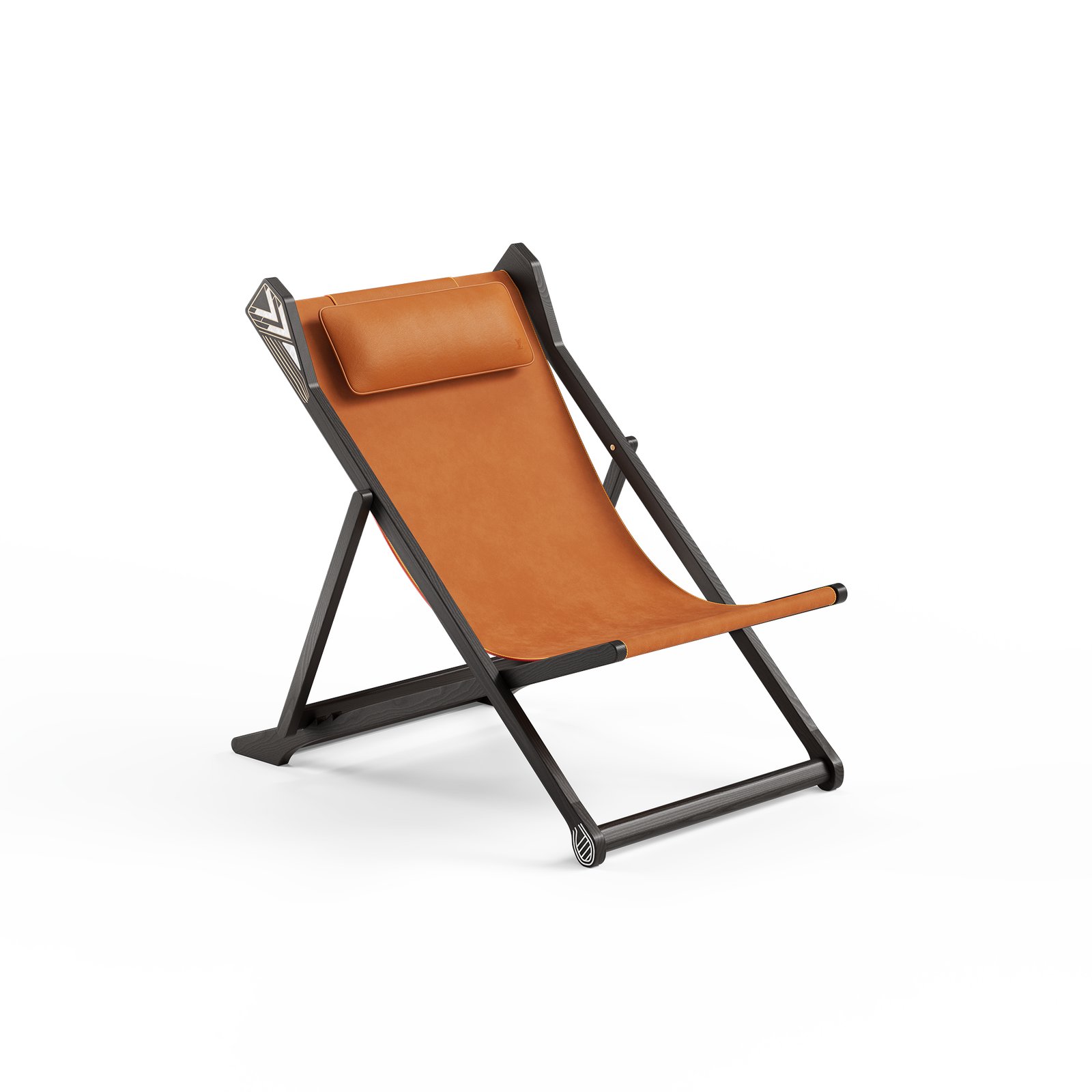 Louis Vuitton Riviera Deck Chair - Stained Oak / Caramel
