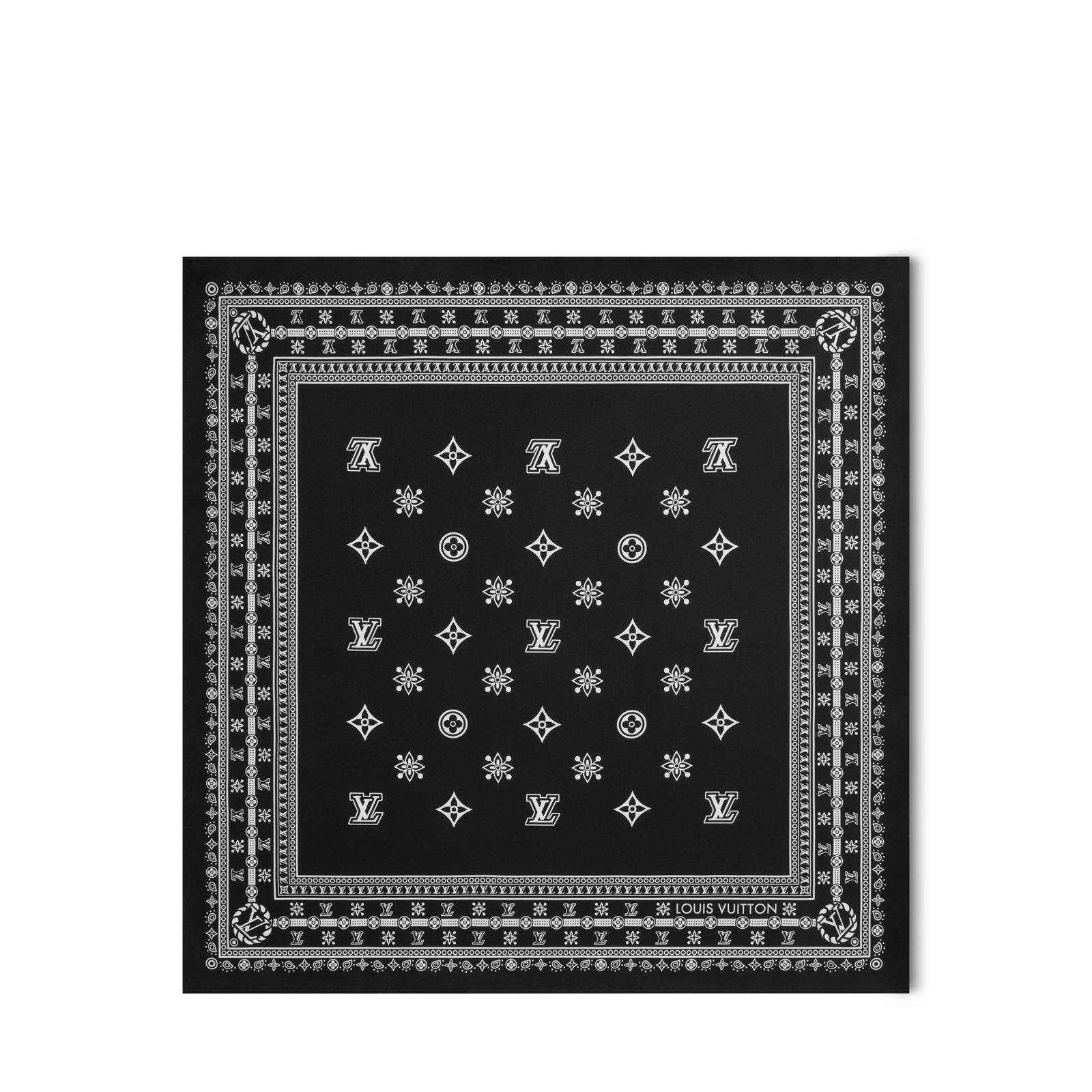 Louis Vuitton LV Silky Bandana 55 Square Scarf
