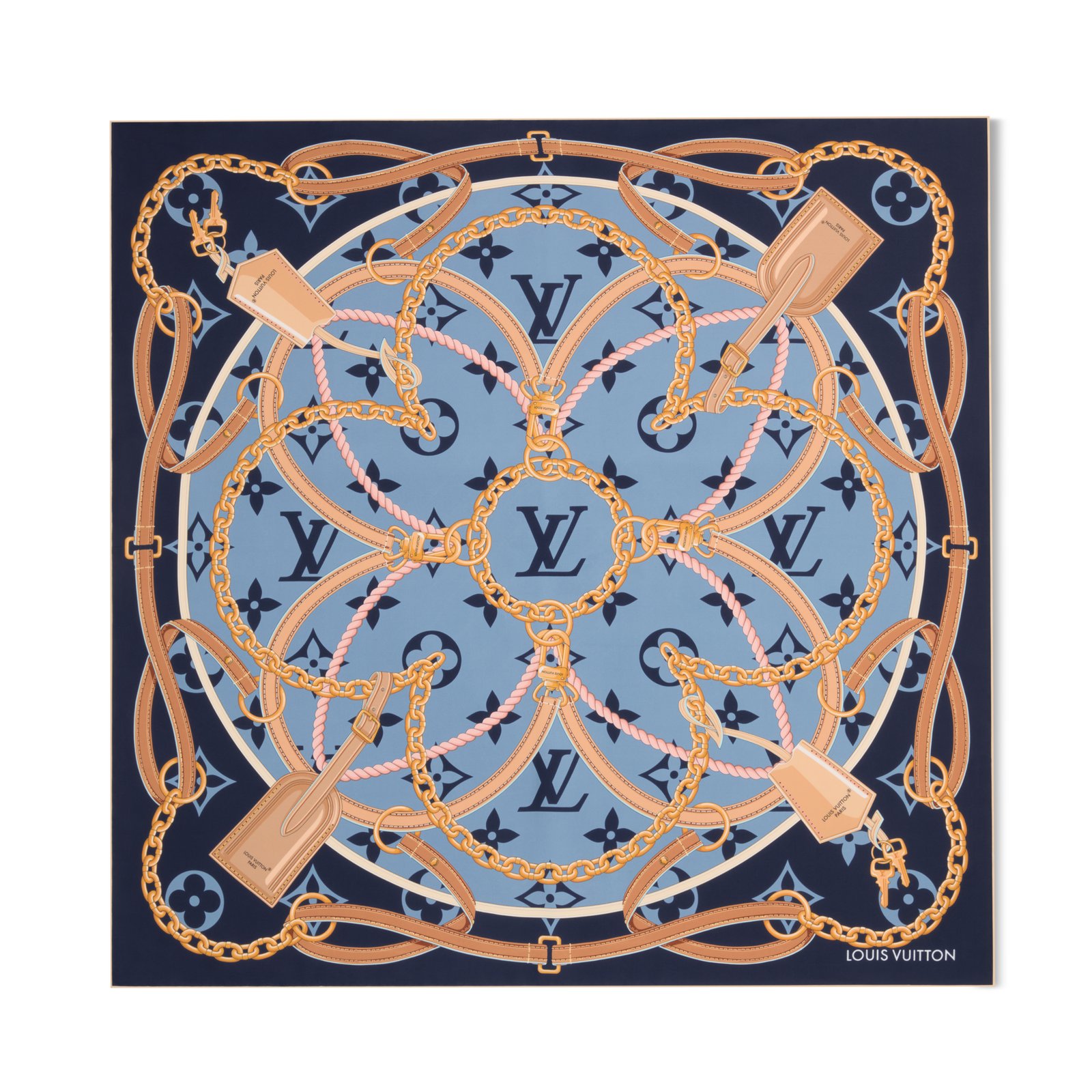 Louis Vuitton LV Strap 90 Square Scarf
