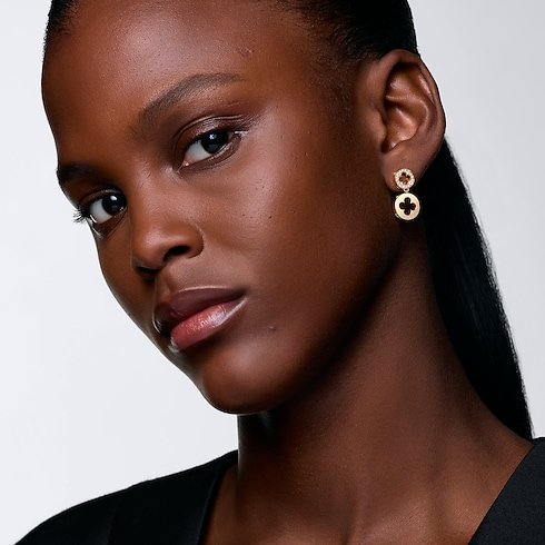 Louis Vuitton Empreinte Earrings, yellow gold and diamonds image 2