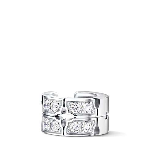 Louis Vuitton Tumbler Ear Jewelry, white gold and diamonds